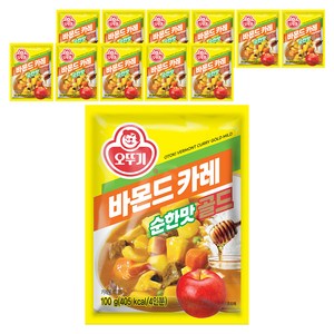 오뚜기 바몬드 카레 골드 순한맛, 100g, 12개