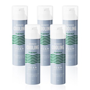 도루코 쿨링 쉐이빙 폼 프레쉬 허브, 5개, 210ml