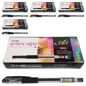 아가페출판사 쓰기성경 전용 젤잉크펜 0.5mm, 검정, 60개