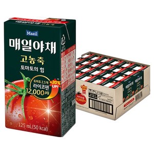 매일야채 고농축 토마토의 힘, 125ml, 24개 골드박스 특가