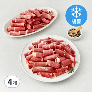 호주산 차돌양지 샤브샤브용 (냉동), 1kg, 4개