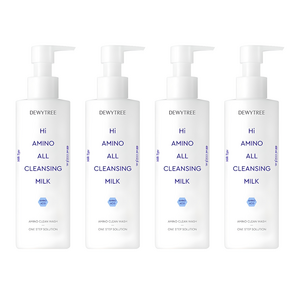 듀이트리 하이 아미노 올 클렌징 대용량 밀크, 400ml, 4개