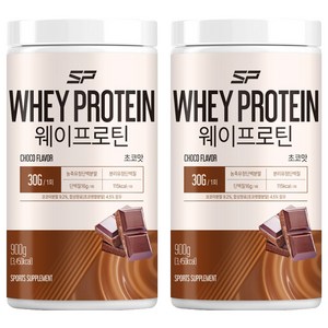 SP스포츠 웨이프로틴 초코맛, 2개, 900g