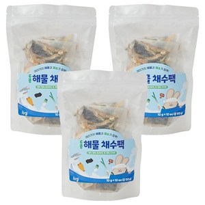 퍼기 어린이 6종해물 채수팩 10개입, 해물맛, 100g, 3개