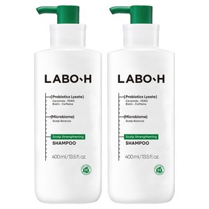 라보에이치 두피강화 클리닉 탈모증상완화 기능성 샴푸, 400ml, 2개