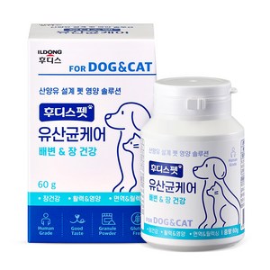 후디스펫 반려동물 장케어 유산균, 30회분, 장건강/유산균, 1개