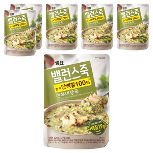 샘표 밸런스죽 전복내장죽, 420g, 6개