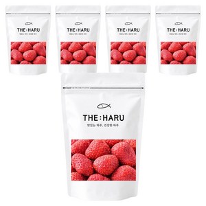 THEHARU 동결건조 딸기칩, 50g, 5개