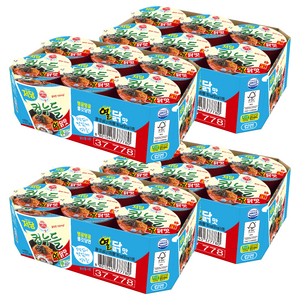 오뚜기 LIGHT&JOY 저당 컵누들 열닭맛 42g, 24개