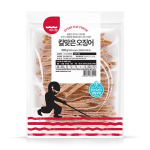 바다원 칼맞은 오징어, 200g, 1개