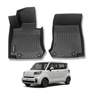 더존 입체포집 TPE 카매트 1열, 올블랙, (KX-31)기아 레이 PE2 가솔린(2022~)