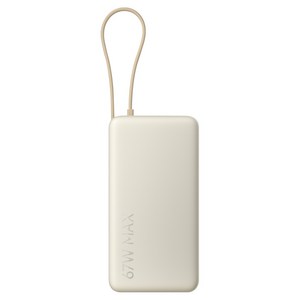 샤오미 C타입 케이블 일체형 보조 배터리 67W 20000mAh, PB2067, 베이지
