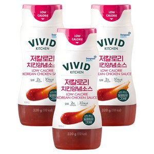 비비드키친 저칼로리 치킨양념소스, 320g, 3개