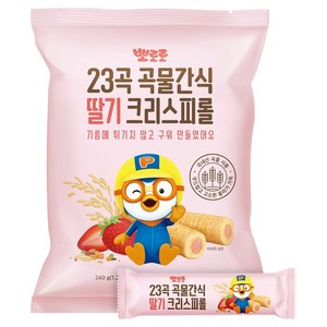 어니스트에프엔비 뽀로로 크리스피롤, 딸기맛, 240g, 1개