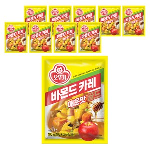 오뚜기 바몬드 카레 골드 매운맛, 100g, 10개