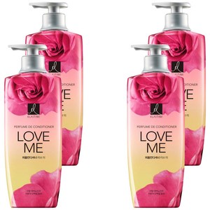 엘라스틴 퍼퓸 드 컨디셔너 러브 미 피치 앤 프리지아향, 600ml, 4개