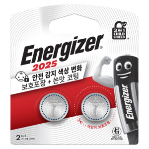 에너자이저 리튬 코인 건전지 CR2025, 2개입, 1개