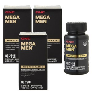 GNCMEGAMEN 멀티비타민 미네랄, 90정, 3개
