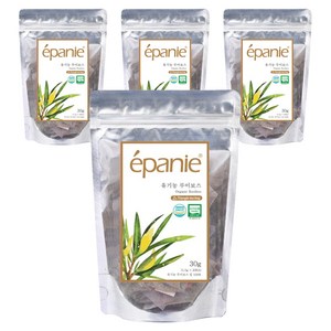 에빠니 유기농 루이보스 허브차 삼각망 티백, 1.5g, 20개입, 4개