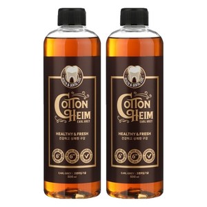 코튼하임 얼그레이 민트향 가글액, 500ml, 2개