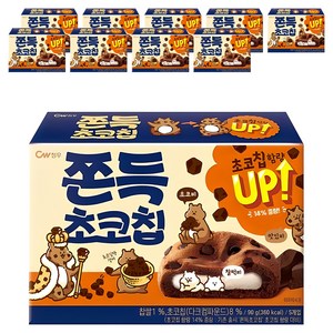 청우식품 쫀득 초코칩 쿠키, 90g, 10개