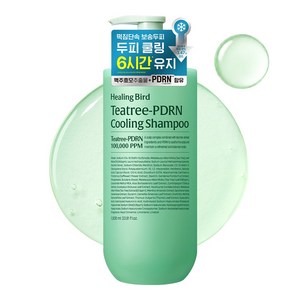 힐링버드 티트리 PDRN 탈모 쿨링 샴푸, 1개, 1L