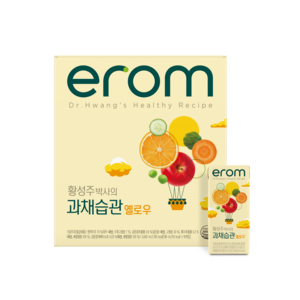 이롬 과채습관 옐로우 주스, 190ml, 16개