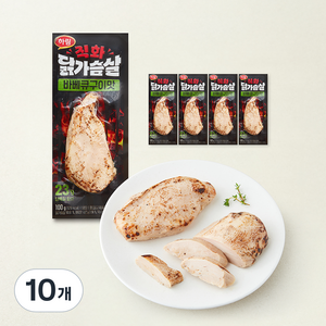 주식회사 하림 직화 닭가슴살 바베큐구이맛, 100g, 10개, 1개입