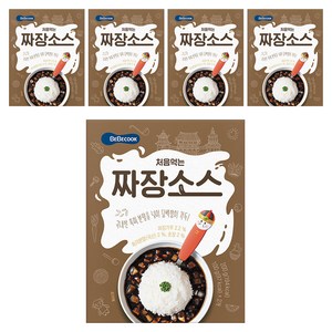 베베쿡 처음먹는 덮밥 소스, 짜장, 200g, 5개