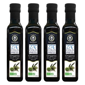 브로슈낭 유기농 엑스트라 버진 올리브유, 250ml, 4개