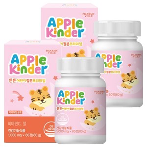 애플킨더 튼튼철분 프리미엄 60p, 60정, 2개