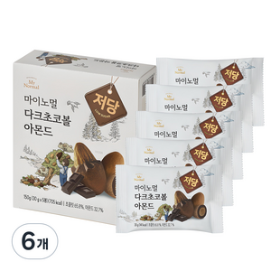 마이노멀 다크초코볼 아몬드, 150g, 6개