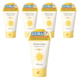 베베숲 유아용 이지워시 선로션 SPF30 PA+++, 5개, 50ml