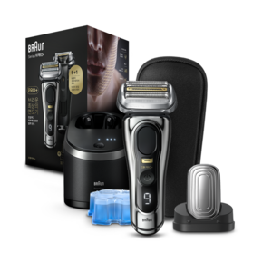 BRAUN 시리즈 9 PRO+ 전기면도기 세트, 9586cc, 크롬