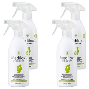 메디록스 B 가정용 고수준 살균소독 탈취제 스프레이, 500ml, 4개