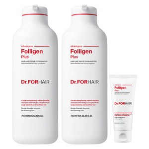 닥터포헤어 폴리젠 플러스 샴푸 750ml 2p + 100ml 1p, 1개, 1.6L