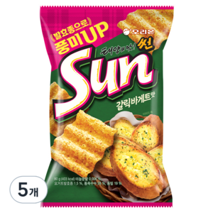 오리온 썬 갈릭바게트맛, 80g, 5개