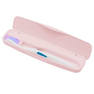 오투케어 휴대용 여행용 칫솔살균기 건전지 타입, 핑크, BS-4200