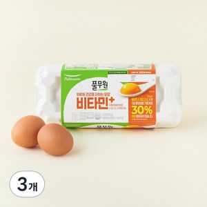 풀무원 무항생제 1+등급 비타민 플러스 대란, 10구, 3개