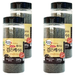 복이네먹거리 중국산 고소한 검은깨가루 용기형, 200g, 4개