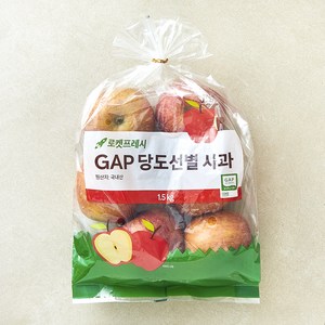 GAP 당도선별 햇사과, 1.5kg(중과), 1봉