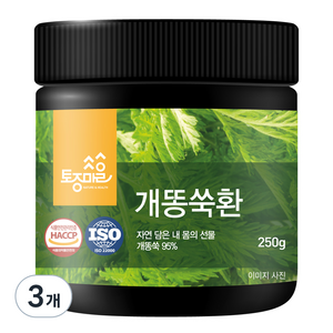 토종마을 개똥쑥환, 3개, 250g