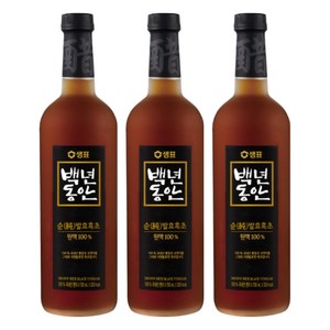 백년동안 순 발효 흑초 원액, 750ml, 3개