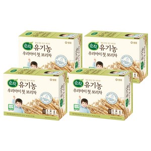 순작 유기농 우리아이 첫 보리차 티백, 8g, 20개입, 4개