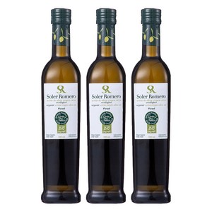 솔레르로메로 유기농 엑스트라버진 올리브오일, 500ml, 3개