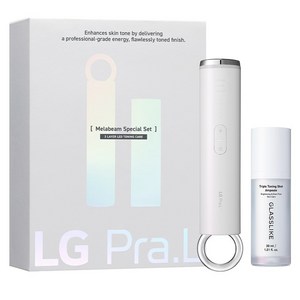 LG프라엘 멜라빔 토닝 미백 케어 LED 뷰티 디바이스 + 나이아신아마이드 트리플 토닝샷 앰플 30ml 세트, 1세트 골드박스 특가