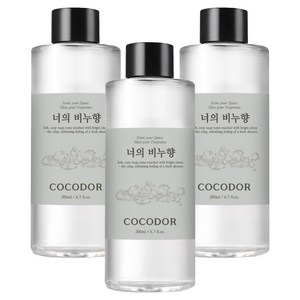 코코도르 디퓨저 리필액, 너의 비누향, 200ml, 3개