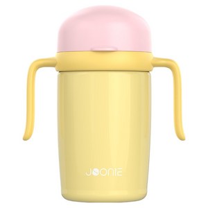 주니 유아용 스테인레스 자기주도 컵 2세대, 240ml, 1개, 옐로우