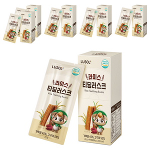 루솔 유아용 라이스 티딩러스크 4p, 88g, 6개, 혼합맛(고구마/가루쌀)