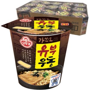 오뚜기 가쓰오 유부 우동 컵, 62g, 15개